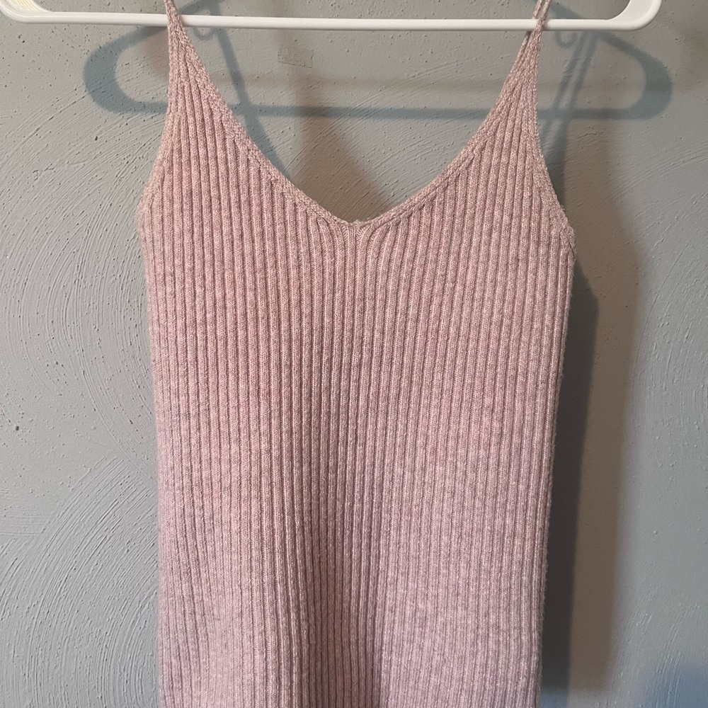 American Eagle Outfitters Light Pink Knit Top